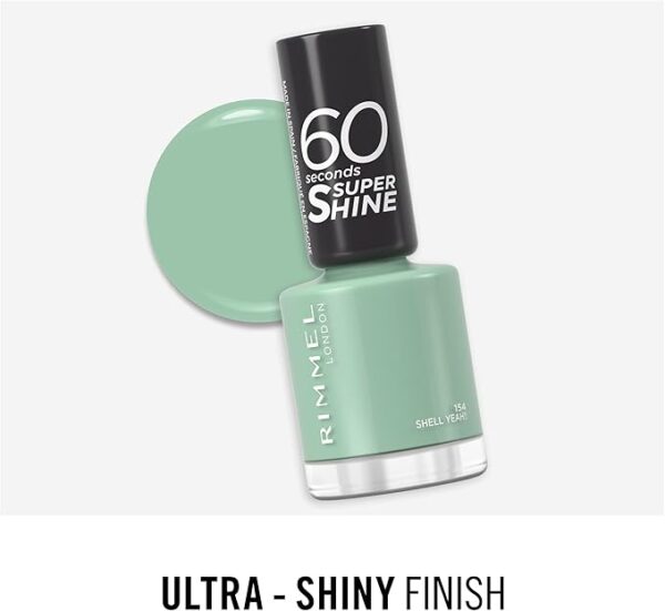 Rimmel London 60 Sec Nail Polish Lacquer – 154 – Shell Yeah,8 ML. - Image 5