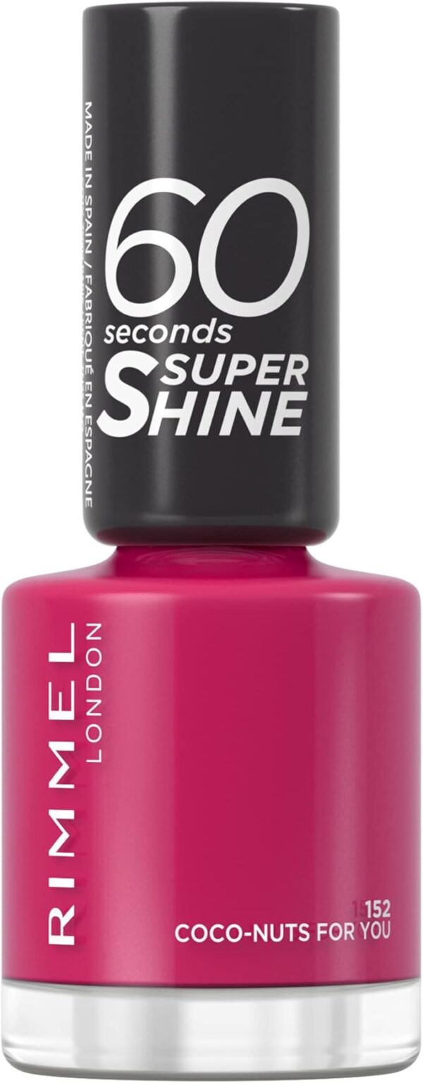 Rimmel London 60 Sec Nail Polish Lacquer – 152 – Coco-Nuts For You, 8 ML. - Image 3