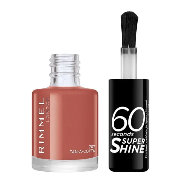 Rimmel London 60 Sec Nail Polish-707 Tan-a-cota