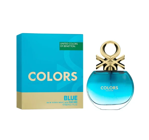 Benetton Colors Eau De Toilette Spray for Women, Blue, 2.7 Ounce 80ML - Image 2