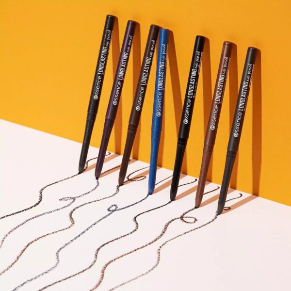 ESSENCE LONG-LASTING eye pencil 01 BLACK FEVER: - Image 5