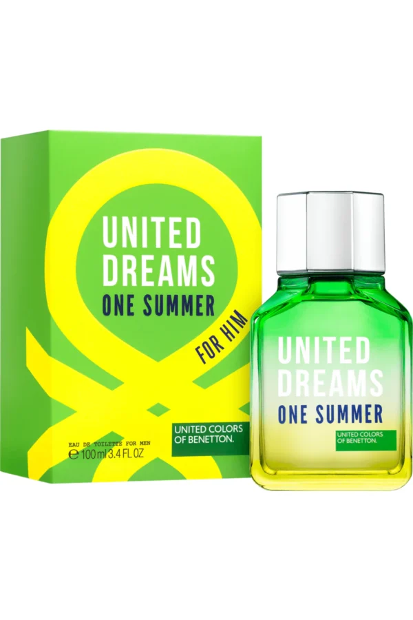 BENETTON UNITED DREAMS ONE SUMMER for Him by Benetton EDT SPRAY 3.4 OZ 100ml: