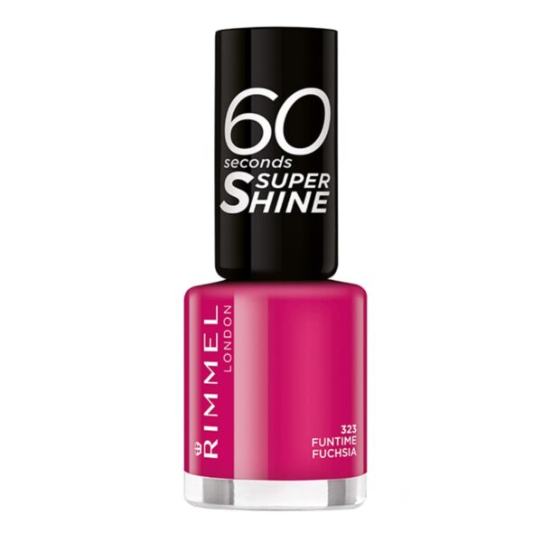 Rimmel London 60 Sec Nail Polish-323 Funtime Fuchsia