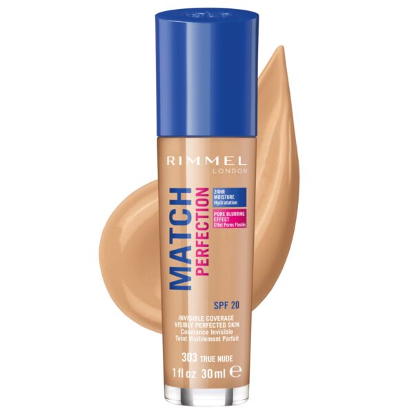 Rimmel London Lasting Finish Foundation Red Cap -303 True Nude