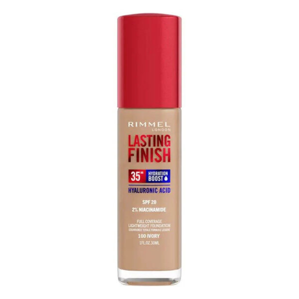 Rimmel London Long Lasting Hyaluronic Acid-100 Ivory
