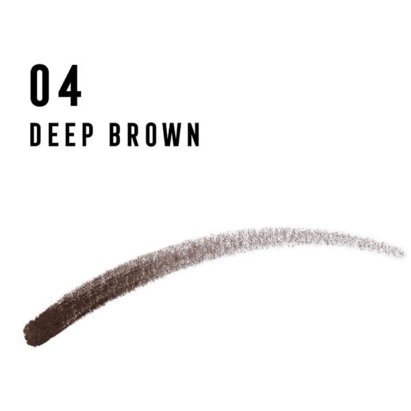 Max Factor Real Brow Fill & Shape Pencil - 04 Deep Brown - Image 5