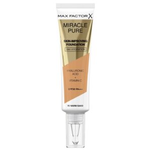 MAX FACTOR Miracle Pure Skin-Improving Foundation 24H Hydration 70 Warm Honey: