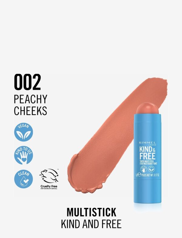 Rimmel London - Kind & Free Multi-Stick 02 Peachy Cheeks.