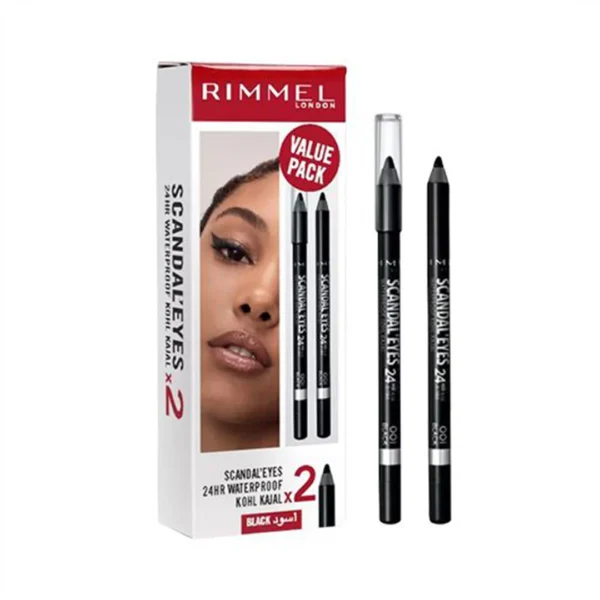 Rimmel London Promo Scandle Eye Pencil Black 2pcs