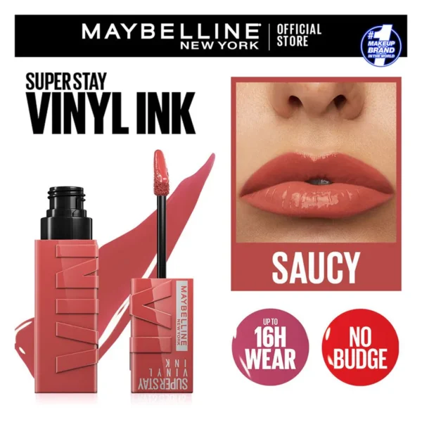 Maybelline Superstay Vinyl Ink Liquid Lipstick - 65 Saucy
