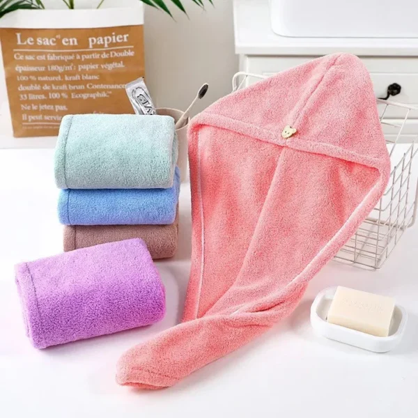 Magic Hair Towel Super Quick Dry Hair Drying Turban Bathing Wrap Cap - Image 6