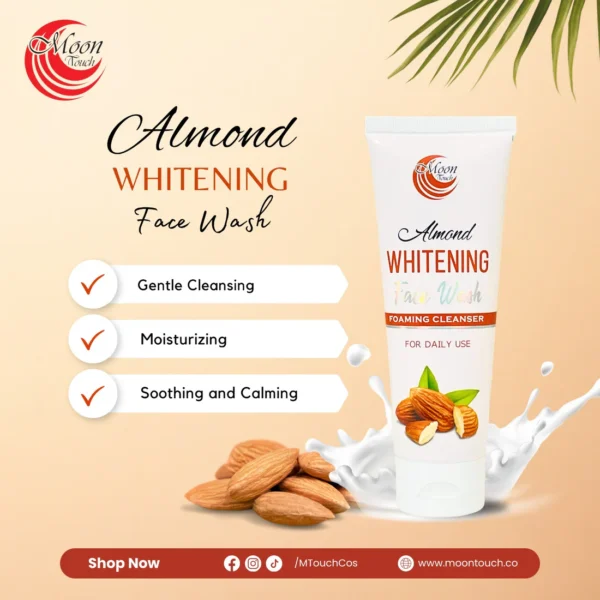 MOON TOUCH Creamy Almond Whitening Face Wash ≈100ml