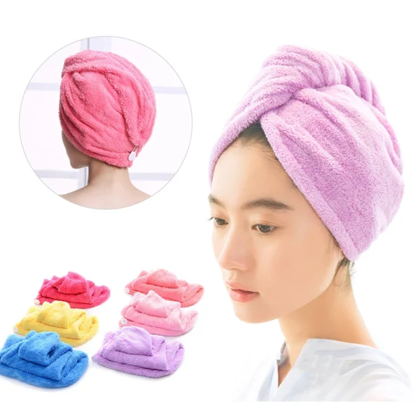 Magic Hair Towel Super Quick Dry Hair Drying Turban Bathing Wrap Cap - Image 4