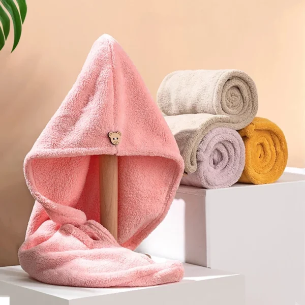 Magic Hair Towel Super Quick Dry Hair Drying Turban Bathing Wrap Cap - Image 3