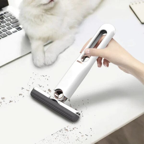 MINI Folding mop high -quality sponge desktop cleaning bathroom mini -handed mop lightweight home portable mini sponge mini mop for kitchen BathroomLiving Room, Car New Portable Mini SqueezeMop Home Kitchen Car Cleaning Mop - Image 3