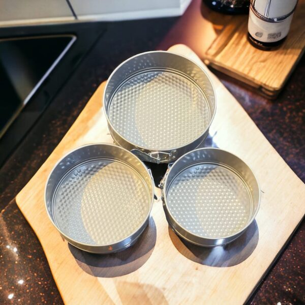 3 Pcs Round Shape Cake Mold - Image 5