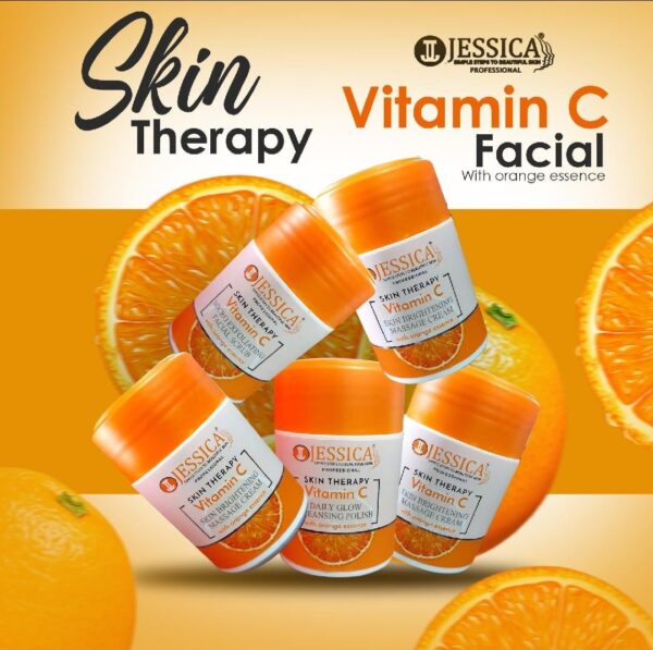 Jessica Skin Therapy Vitamin C Facial Kit - 250g Each Jar - Image 4