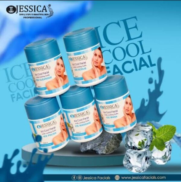 Jessica Ice Cool Facial Kit 250g Each Jar - Medium Pack - Image 4