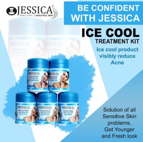 Jessica Ice Cool Facial Kit 250g Each Jar - Medium Pack