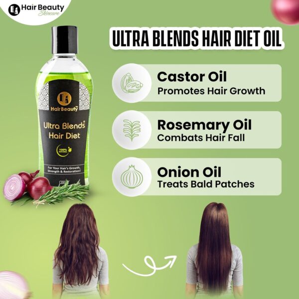 HAIR BEAUTY 100% Natural Hair Oil Ultra Blends Hair Diet Oil