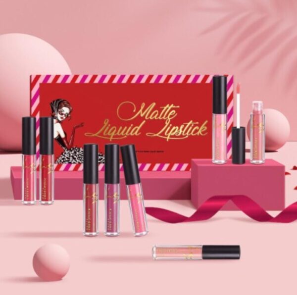 GALAMDOR 8 Color Lip Gloss Matte Liquid Lipstick Kit Long Lasting Water Resistant Non-stick Gift for Woman - Image 2