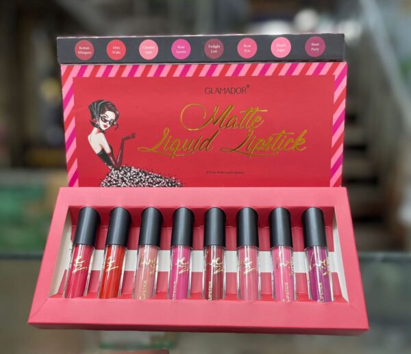 GALAMDOR 8 Color Lip Gloss Matte Liquid Lipstick Kit Long Lasting Water Resistant Non-stick Gift for Woman - Image 5