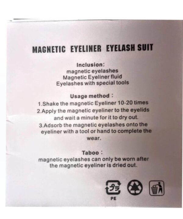 Silk Road Traders Full Strip Magnetic Eyeliner Eyelashes Set - 5 Pair Eyelashes - Image 4