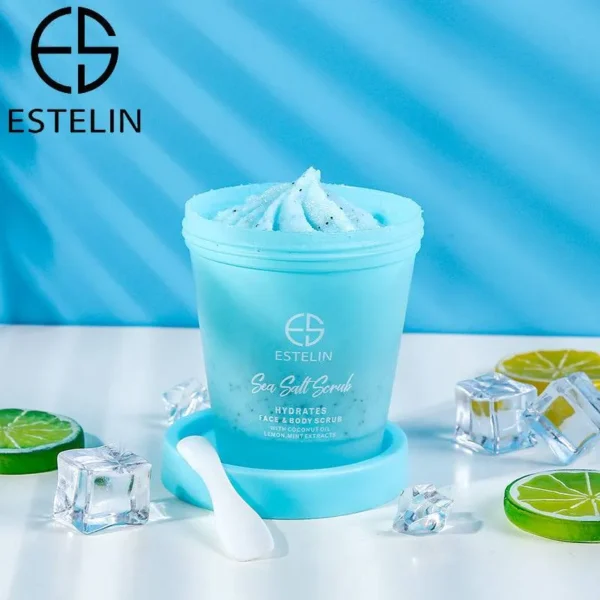 ESTELIN Sea Salt Face And Body Scrub 280GM - Image 3