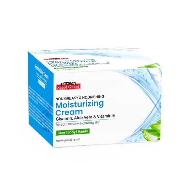 Saeed Ghani Oil Free Moisturizing Cream with Glycerin, Aloe Vera, & Vitamin E - Image 3