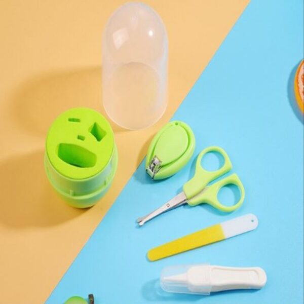 4pcs Children's Health Care Kits Children's Nail Care Set Kids Finger Clipper Scissors Nail Clipper Cartoon Animal Travel Storage Box - Image 6