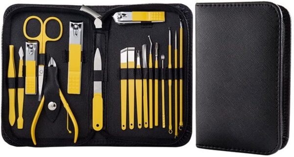 18 Pcs Manicure Set Pedicure Kit Professional Nail Clipper Set Stainless Steel Manicure Kit Nail Kit for Women Men - Image 5