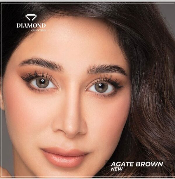 Bella Diamond Agate Brown Contact Lenses.