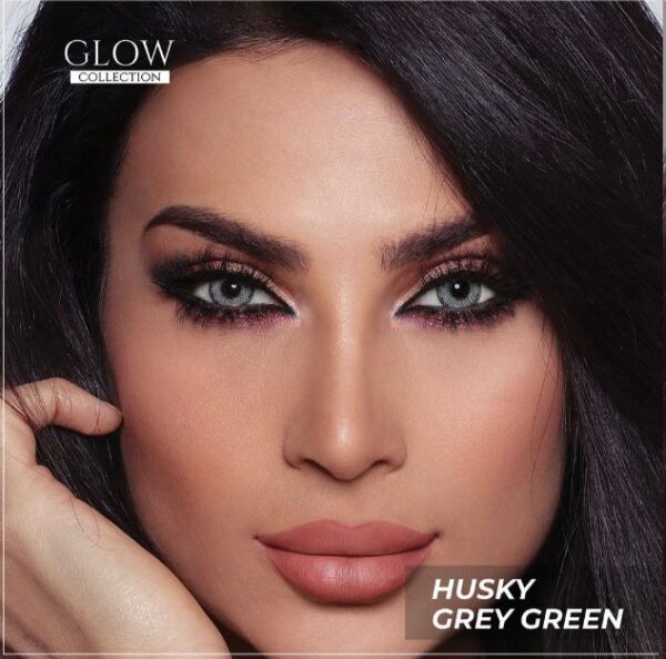 Bella Glow Husky Gray Green Contact Lenses.