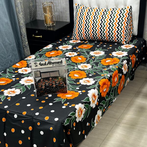 4Pc Mix Cotton Single Pair Bedsheets*