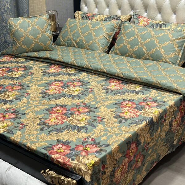 *7Pc Printed Comforter Set*(Cotton Mix) - Image 16