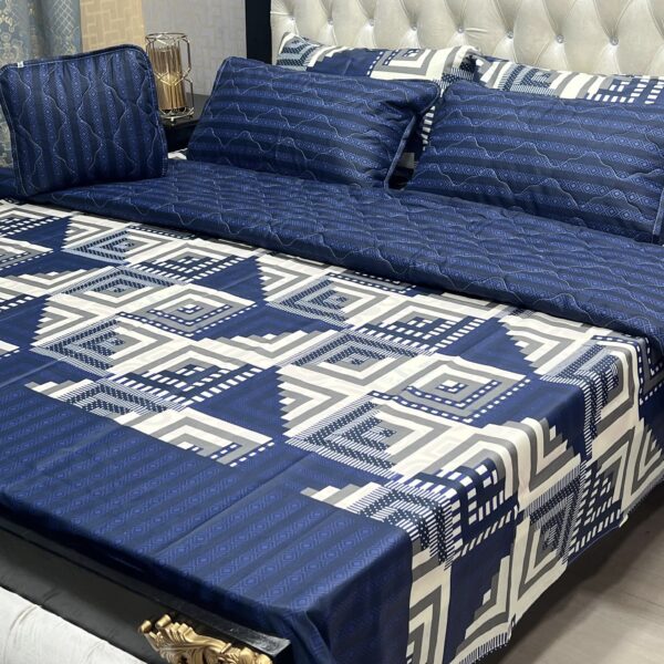 *7Pc Printed Comforter Set*(Cotton Mix) - Image 10