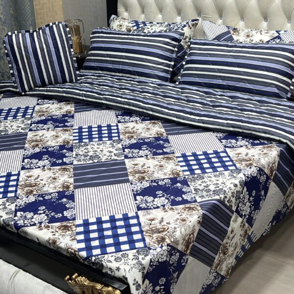 *7Pc Printed Comforter Set*(Cotton Mix) - Image 8