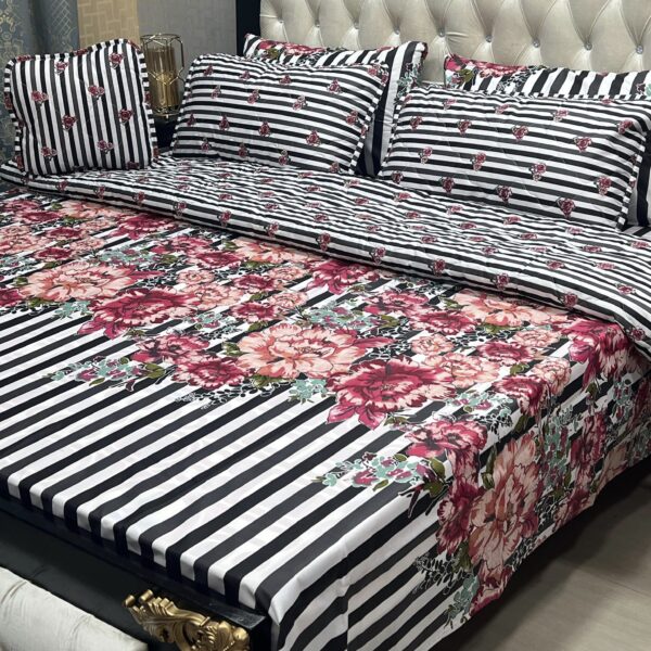 *7Pc Printed Comforter Set*(Cotton Mix) - Image 9