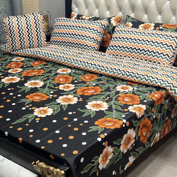 *7Pc Printed Comforter Set*(Cotton Mix) - Image 13