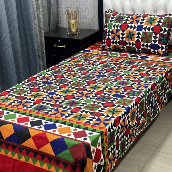 3D-Crystal cotton single pair Bedsheets - Image 10