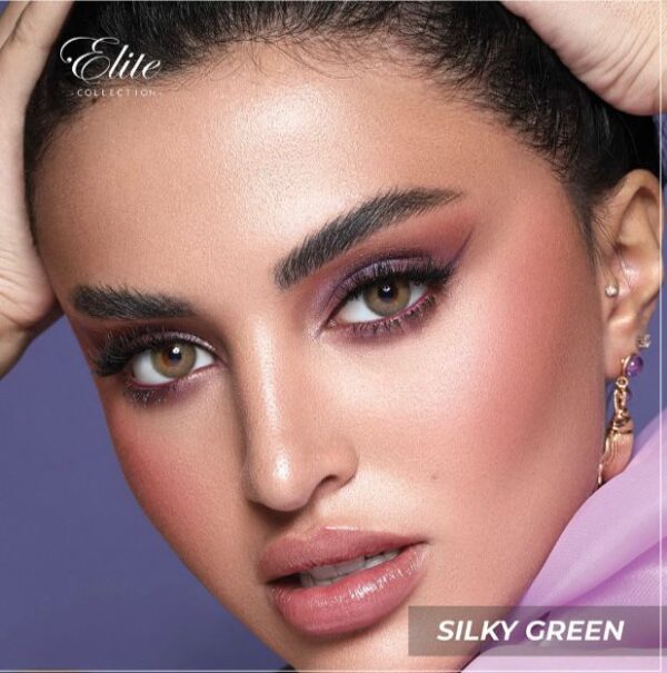 Bella Elite Silky Green Contact Lenses.