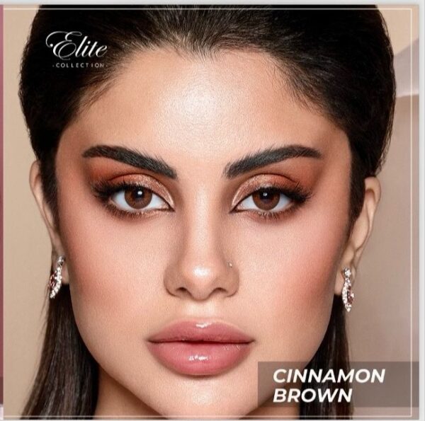 Bella Elite Cinnamon Brown Contact Lenses.