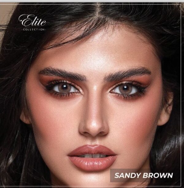 Bella Elite Sandy Brown Contact Lenses.