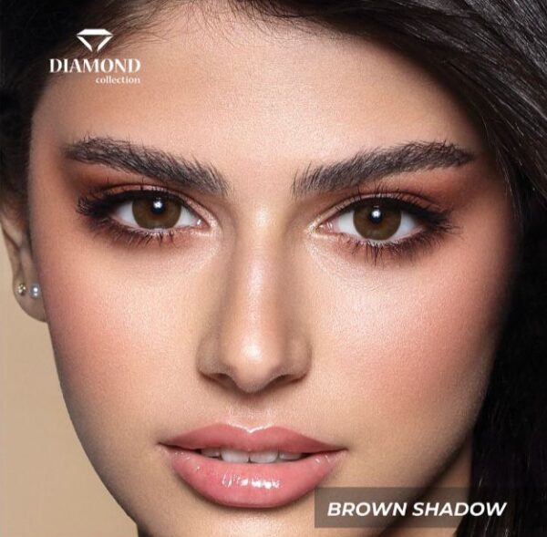 Bella Diamond Brown Shadow Contact Lenses.