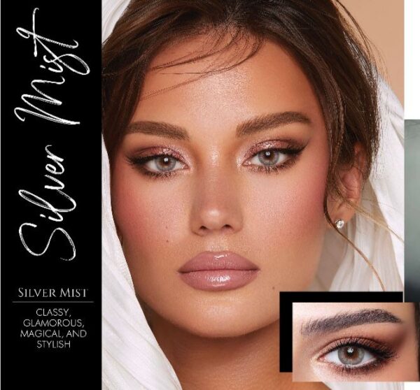 Bella Diamond Silver Mist Contact Lenses.