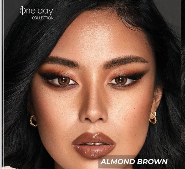 Bella One Day Almond Brown Contact Lenses.