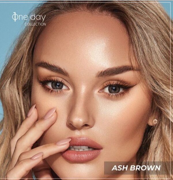 Bella One Day Ash Brown Contact Lenses.