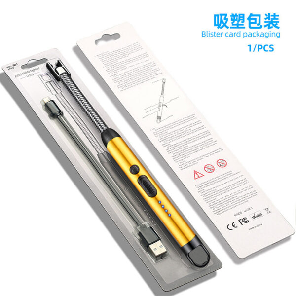 USB Plasma Rechargeable Electric Gas Lighter for Kitchen, Pooja Room, Candles, BBQ, Multi Purpose - 360 Degree Flexible and Windproof .