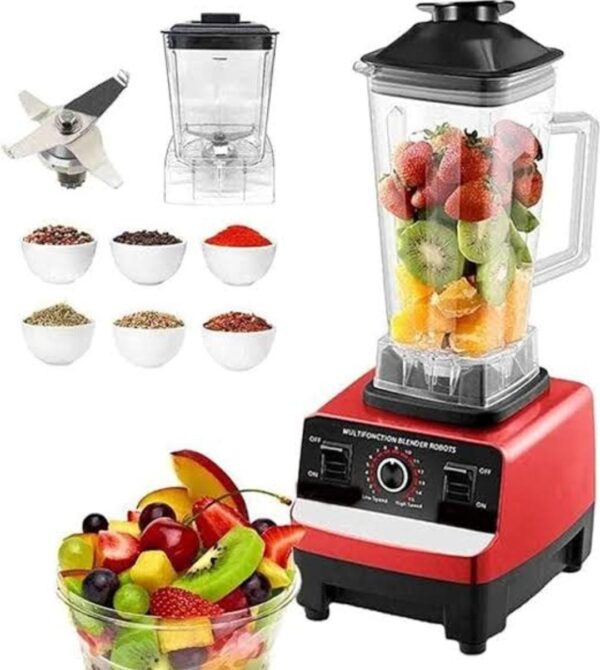 Silver Crest Multi Blender: 4500W, 2.5L jar, 15-speed timer for smoothies, ice crushing, and food processing. - Image 4