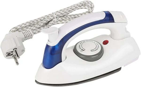 Mini Travel Iron, Portable Handheld Steam Iron for Clothes, Temperature Control, Steam Ironing and Dry Ironing, Fast Heating, Detachable Water Tank, 700W (Blue) - Image 4
